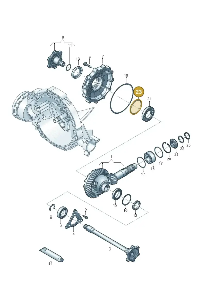 WHT005419S Volkswagen Adjusting Washer