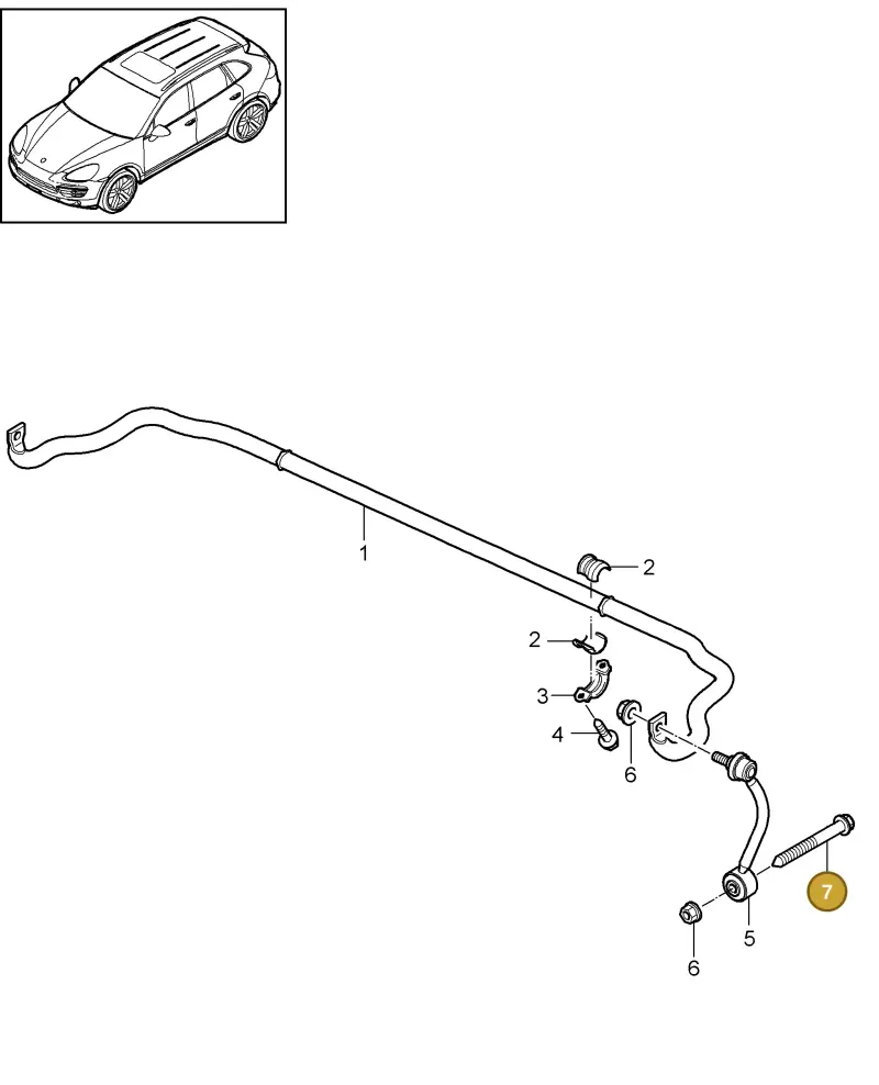 WHT005461 Volkswagen Hexagon Bolt
