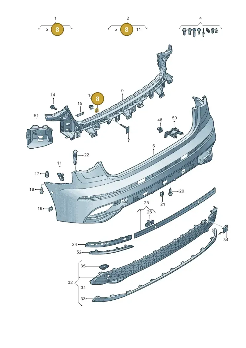 WHT005559 Volkswagen Seal