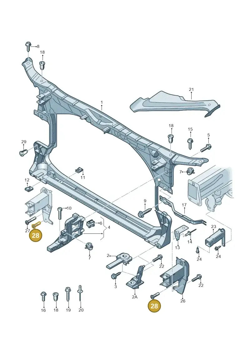 WHT005606 Volkswagen Fitted Bolt Hexagon Head