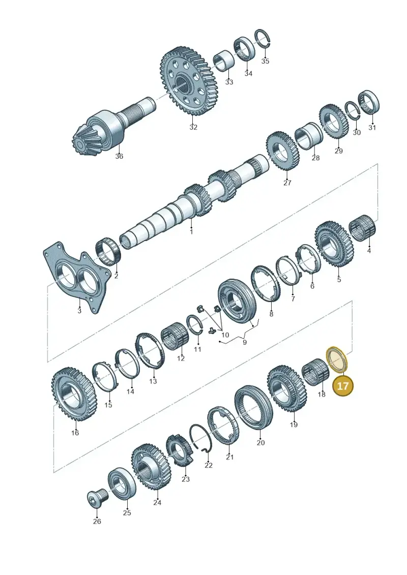 WHT005733 Volkswagen Thrust Washer