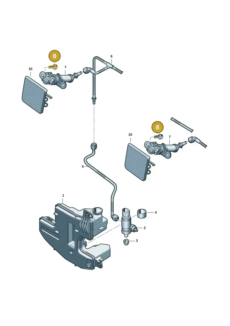 WHT005764A Volkswagen Shouldered Bolt