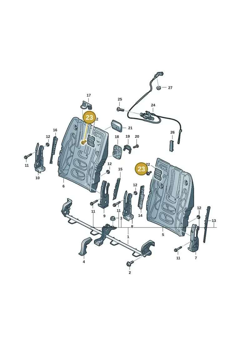 WHT006143 Volkswagen Fillister Head Bolt with Allen Key Head