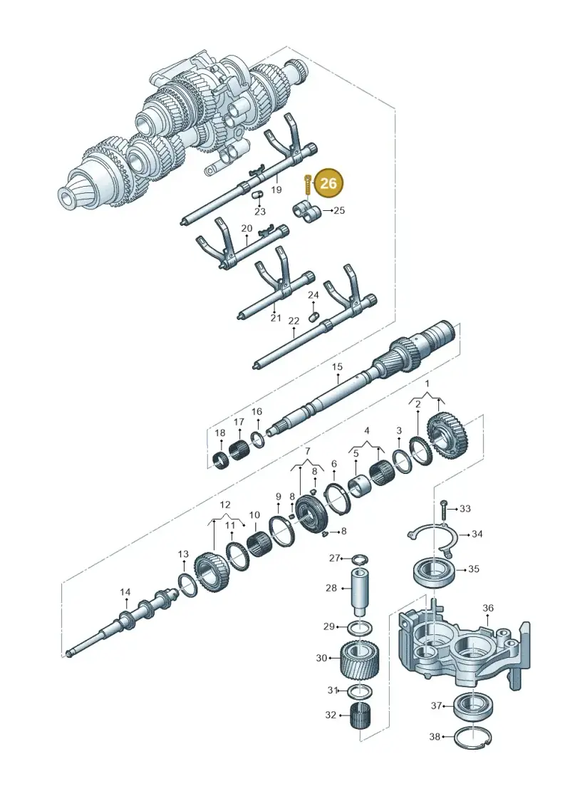 WHT006411 Volkswagen Locating Bolt