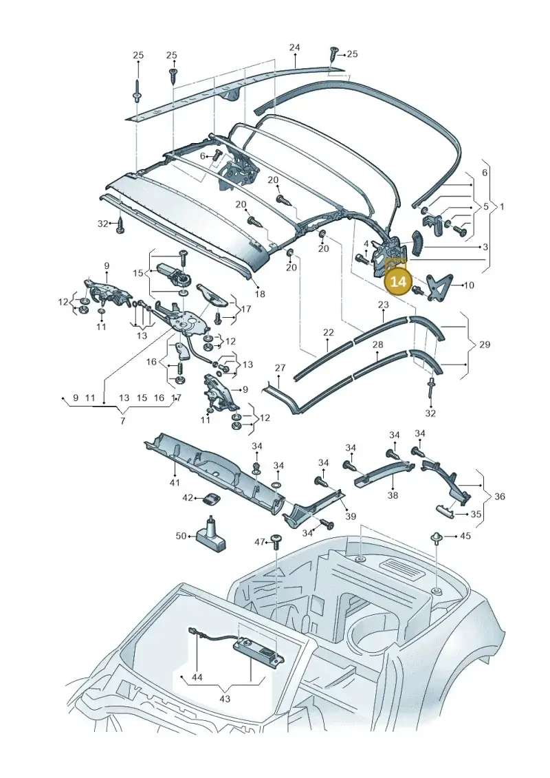 WHT006512 Volkswagen Hexagon Socket Head Bolt (Combi)