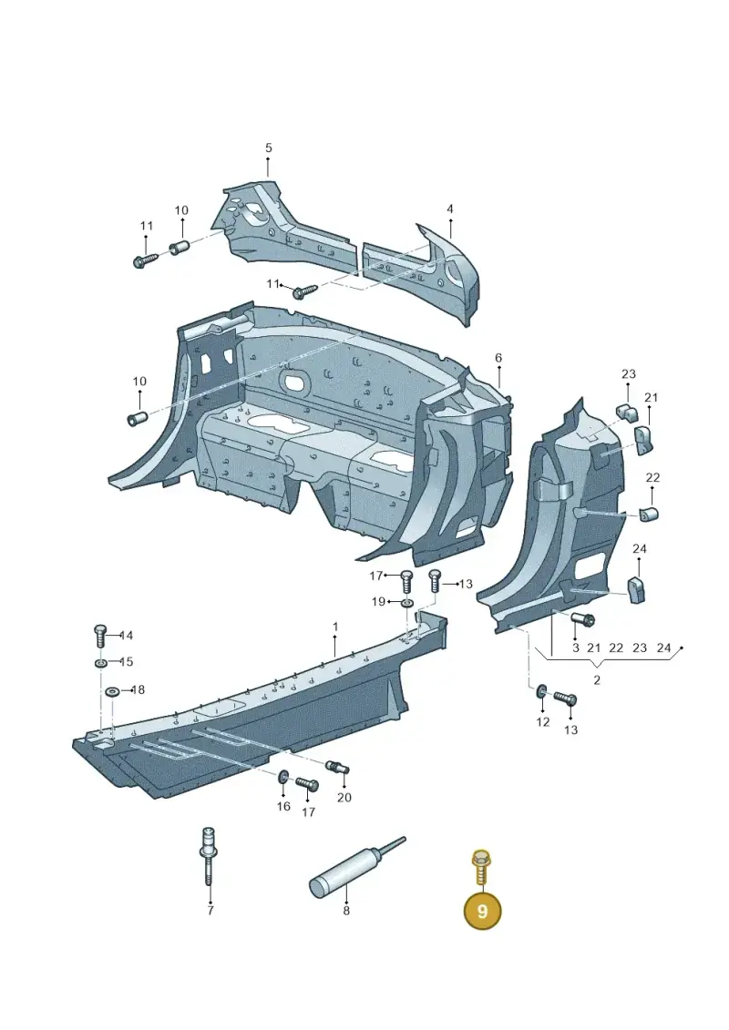 WHT006828 Volkswagen Flow Drill Screw