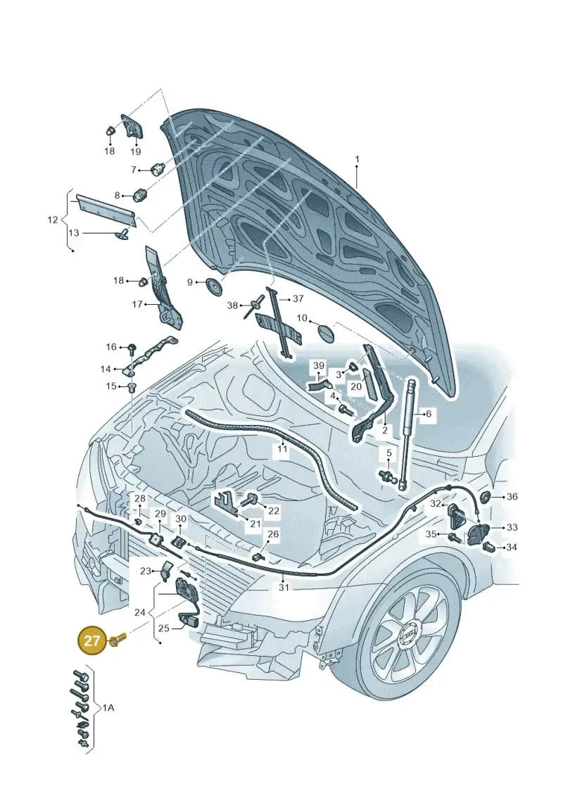 WHT006927 Volkswagen Hexagon Socket Head Bolt (Combi)