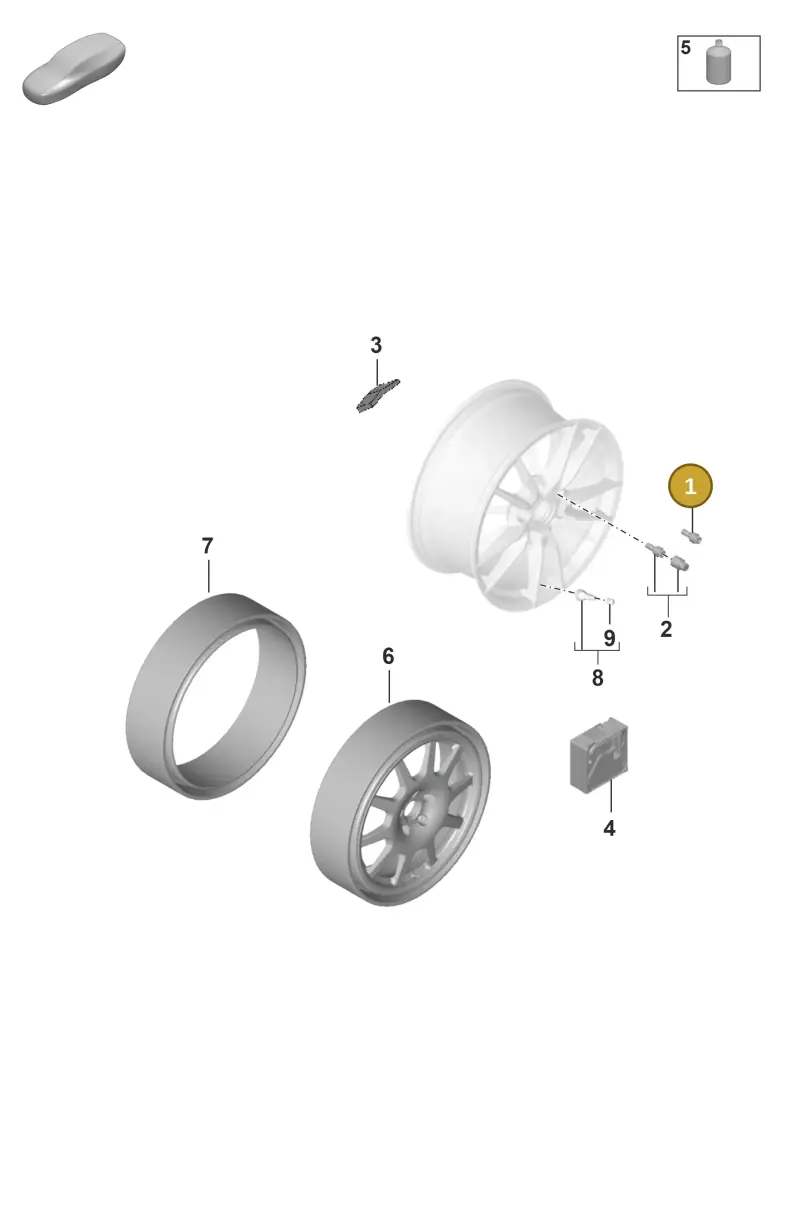 WHT006978 Volkswagen Wheel Bolt