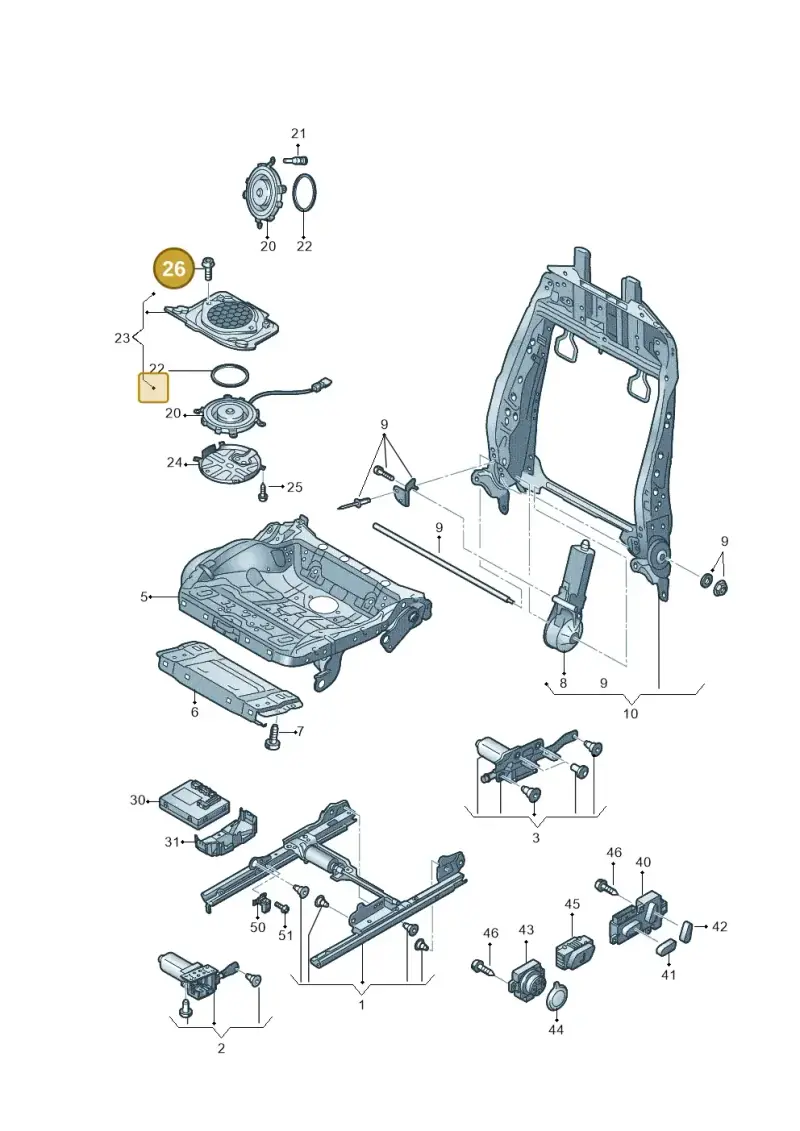 WHT007048 Volkswagen Hexagon Socket Flat Head Bolt