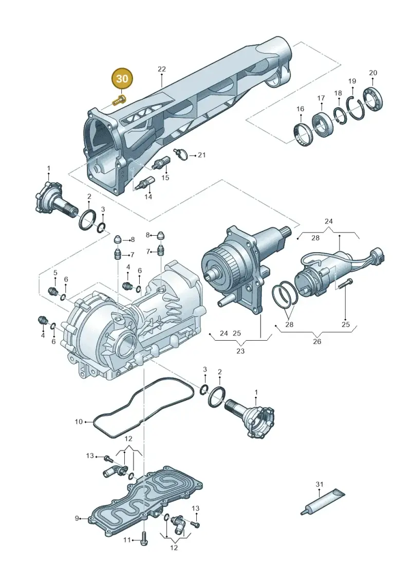 WHT007395 Volkswagen Hexagon Socket Flat Head Bolt