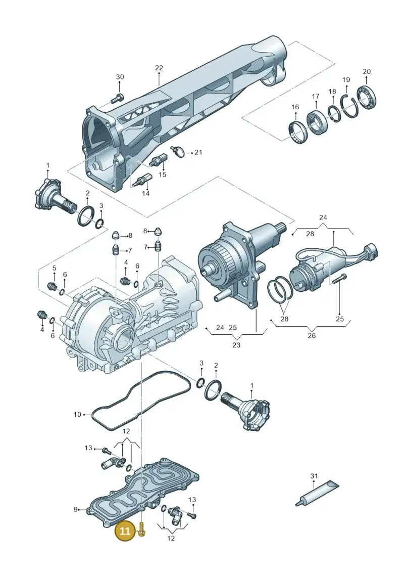 WHT007396 Volkswagen Hexagon Socket Flat Head Bolt