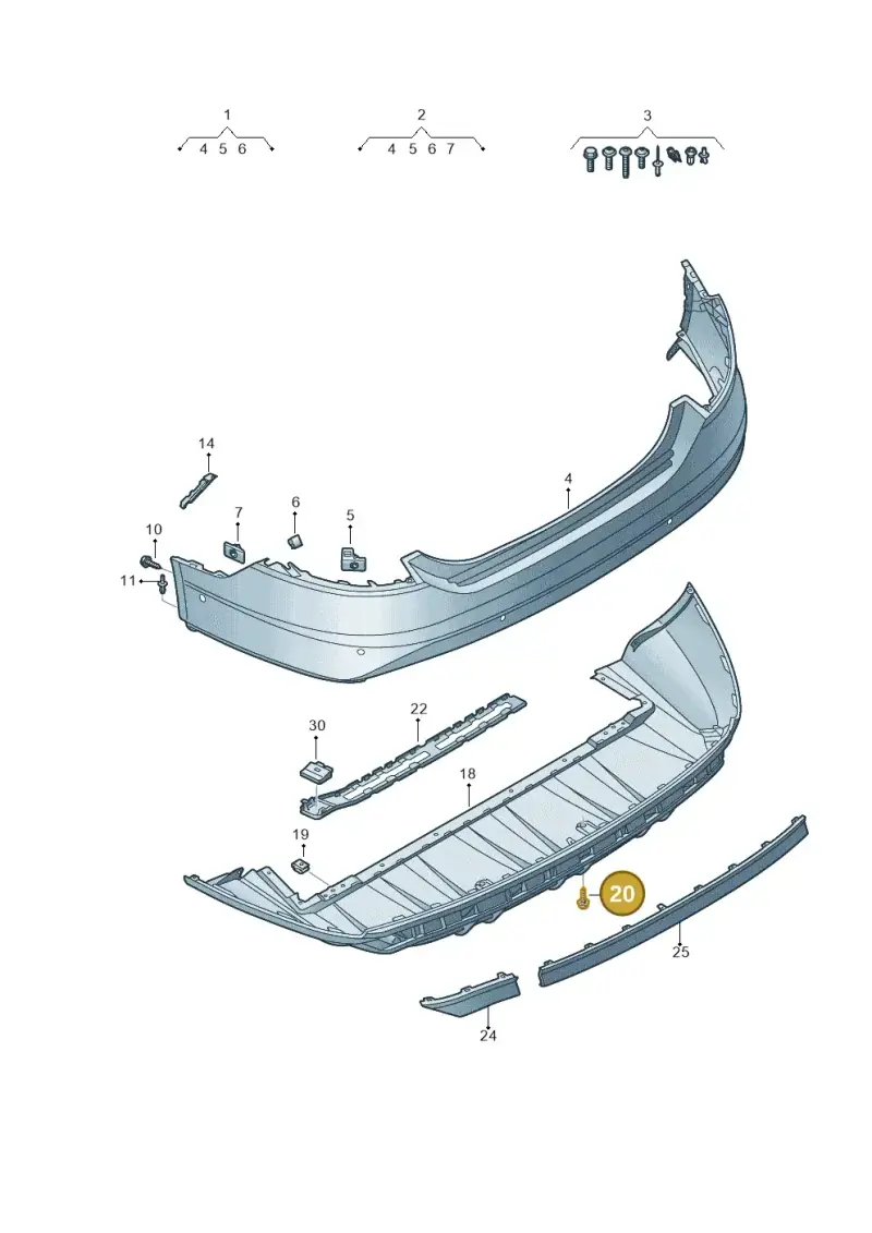 WHT007517 Volkswagen Panel Screw