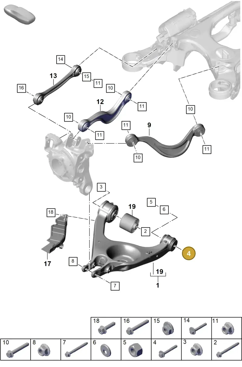 WHT007646 Volkswagen Eccentric Bolt