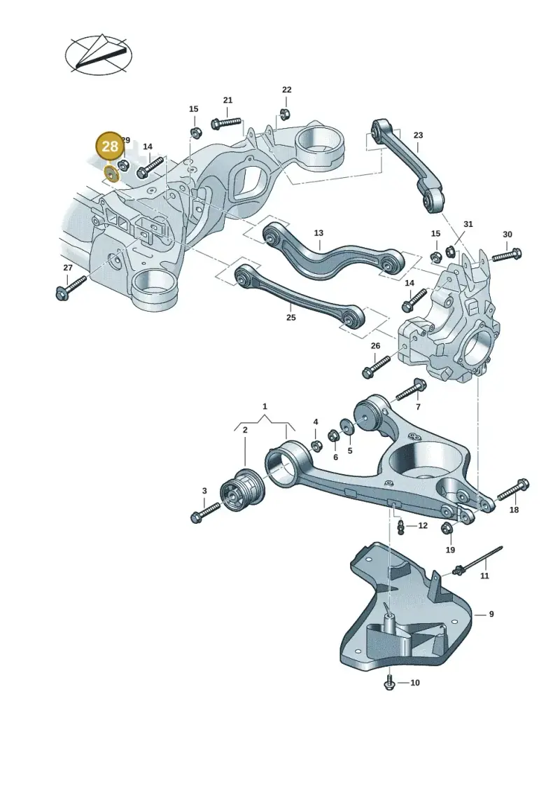 WHT007648 Volkswagen Eccentric Washer