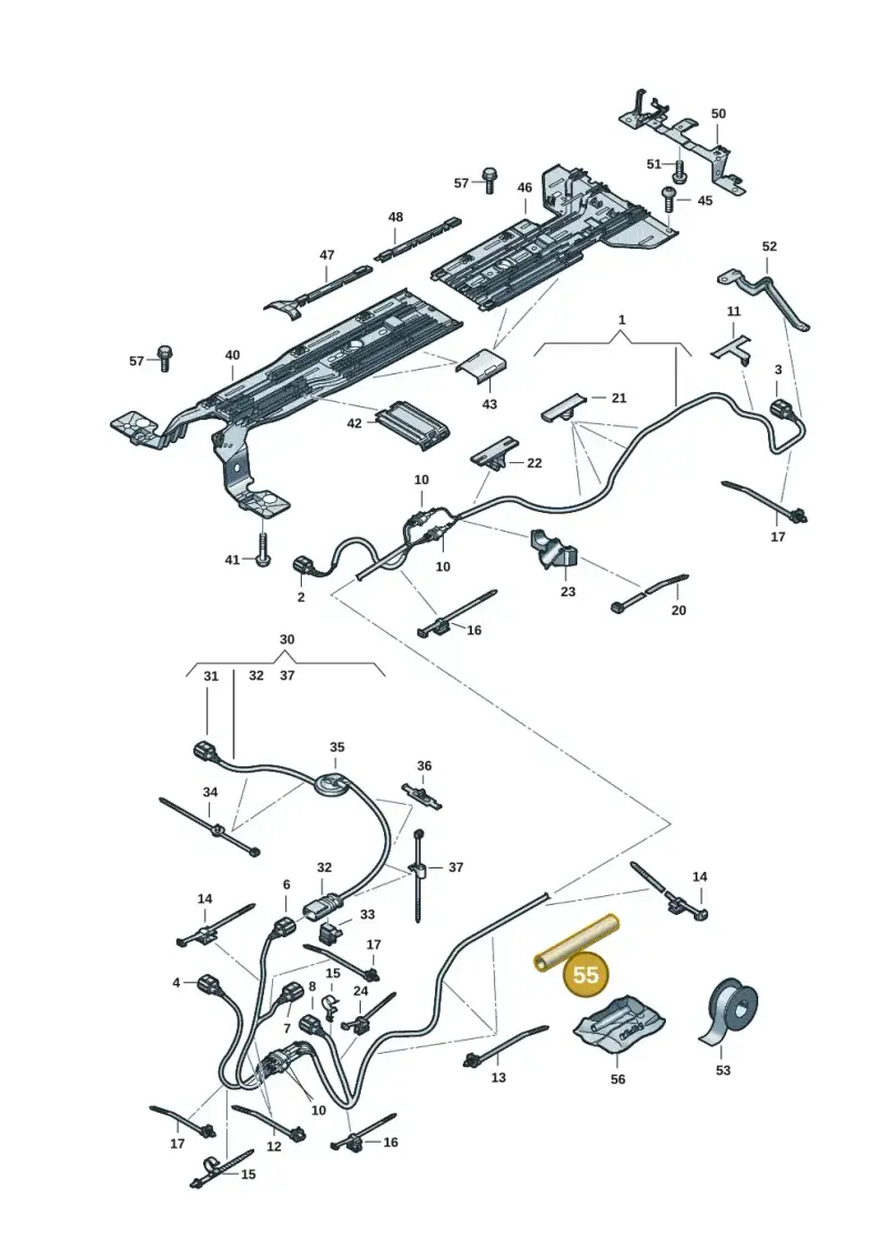 WHT007816 Volkswagen Shrinkable Hose Waterproof Weldable