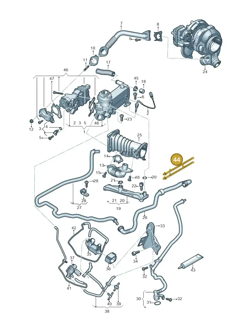 WHT007935 Volkswagen Double Clip