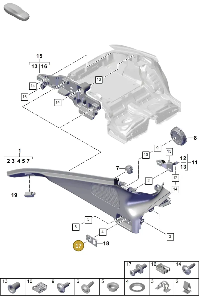 WHT007942A Volkswagen Bearing Pin