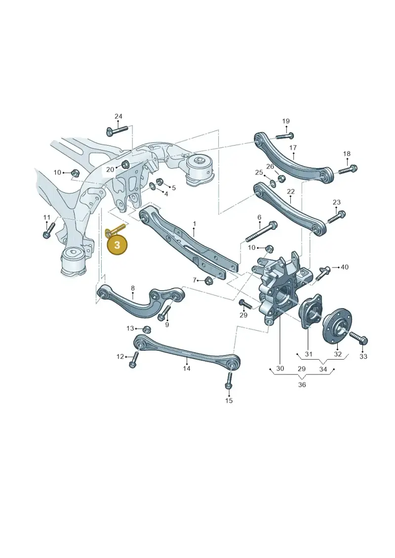 WHT008024 Volkswagen Eccentric Bolt