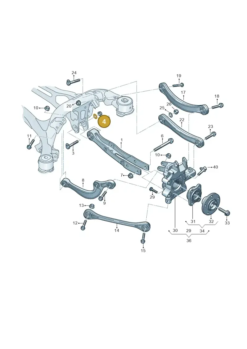 WHT008026 Volkswagen Eccentric Washer