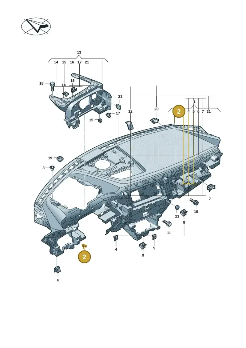 WHT008031 Volkswagen Clip