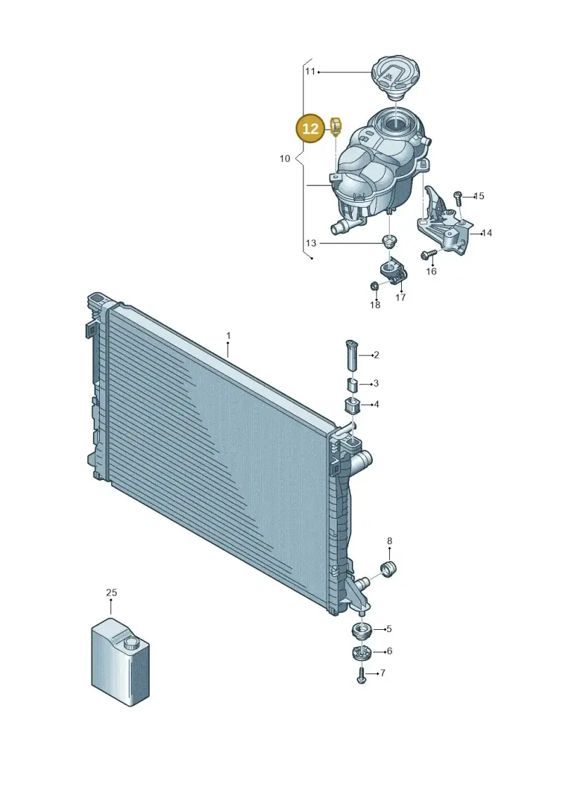 WHT008089 Volkswagen Clip