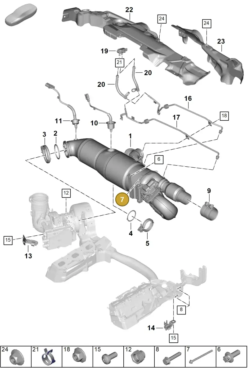 WHT008142 Volkswagen Hexagon Head Bolt