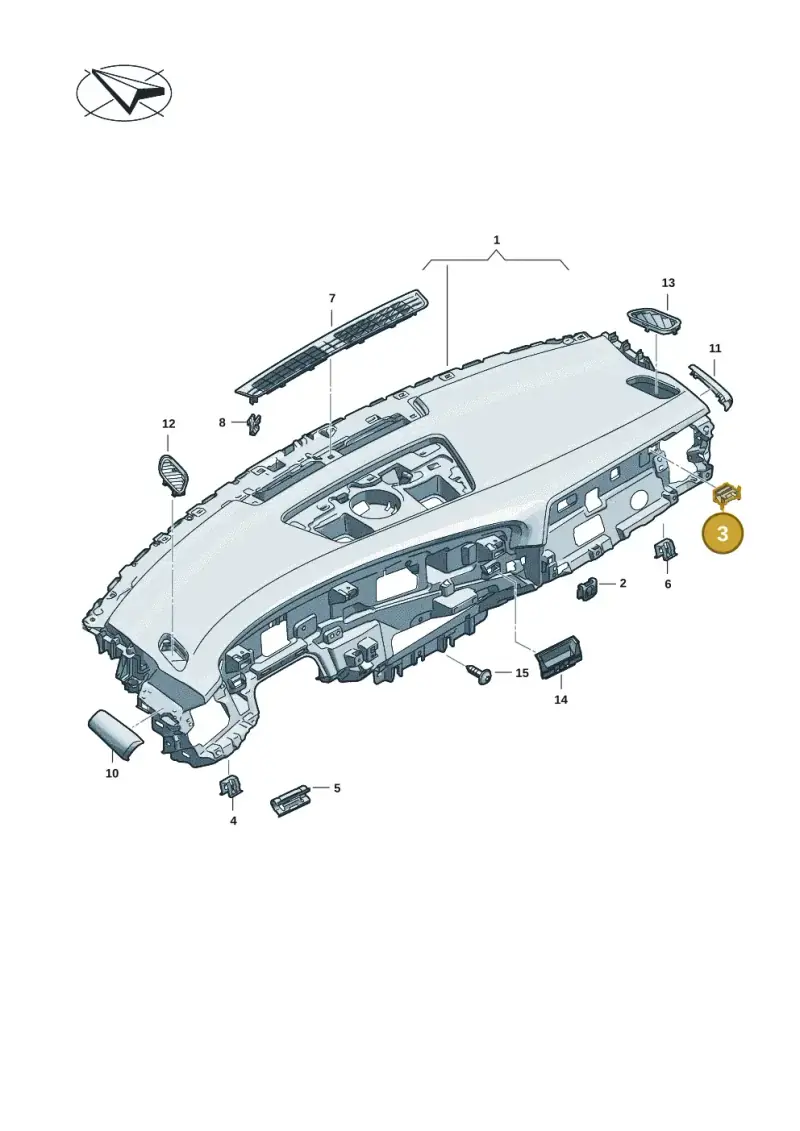 WHT008427 Volkswagen Spring Clip