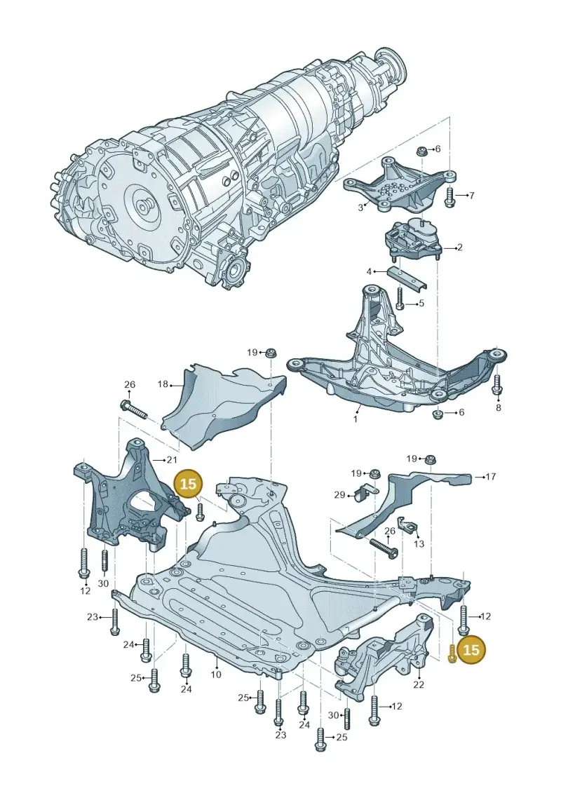 WHT008449 Volkswagen Screw with Interior Serrations