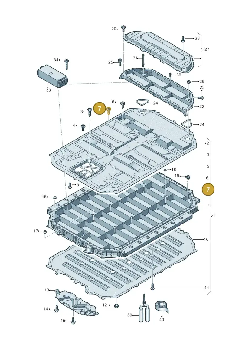WHT008659 Volkswagen Hexagon Socket Head Bolt (Combi)