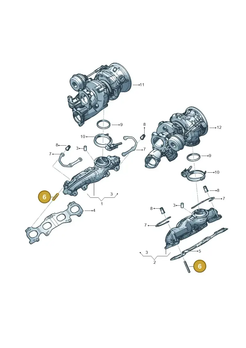 WHT008950 Volkswagen Threaded Stud