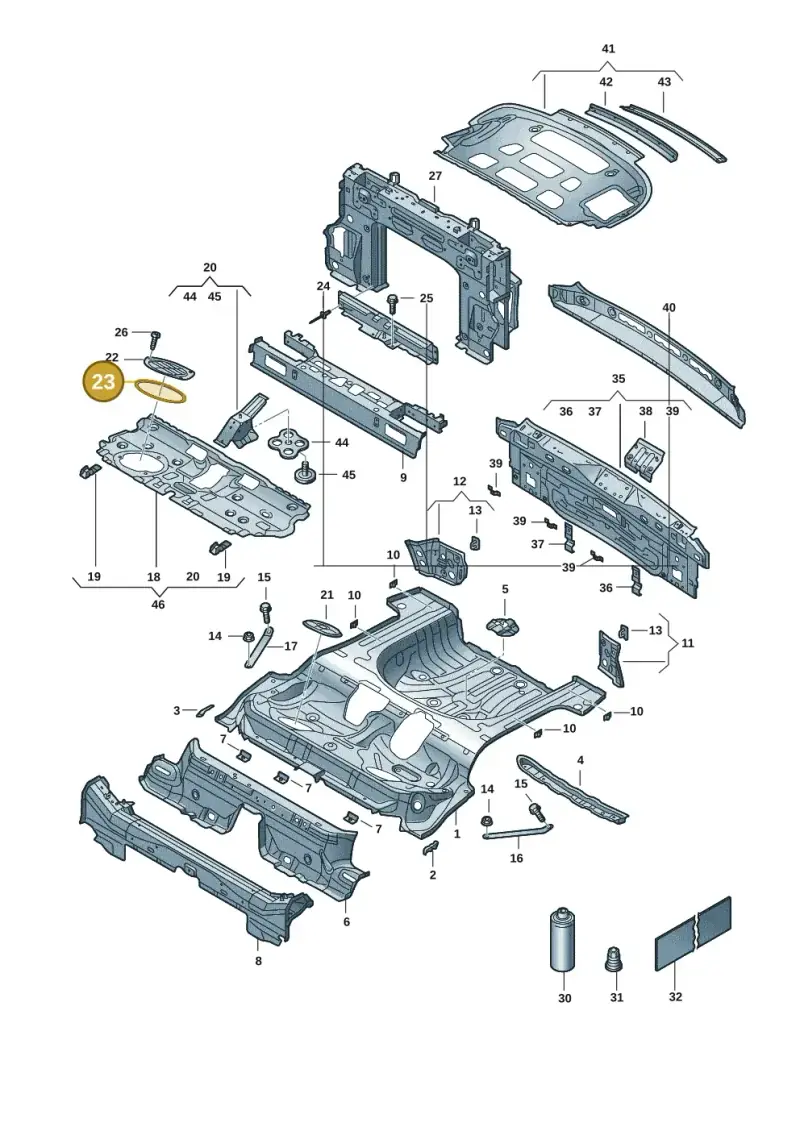 WHT008974 Volkswagen Sealing Strip (Self-Adhesive)