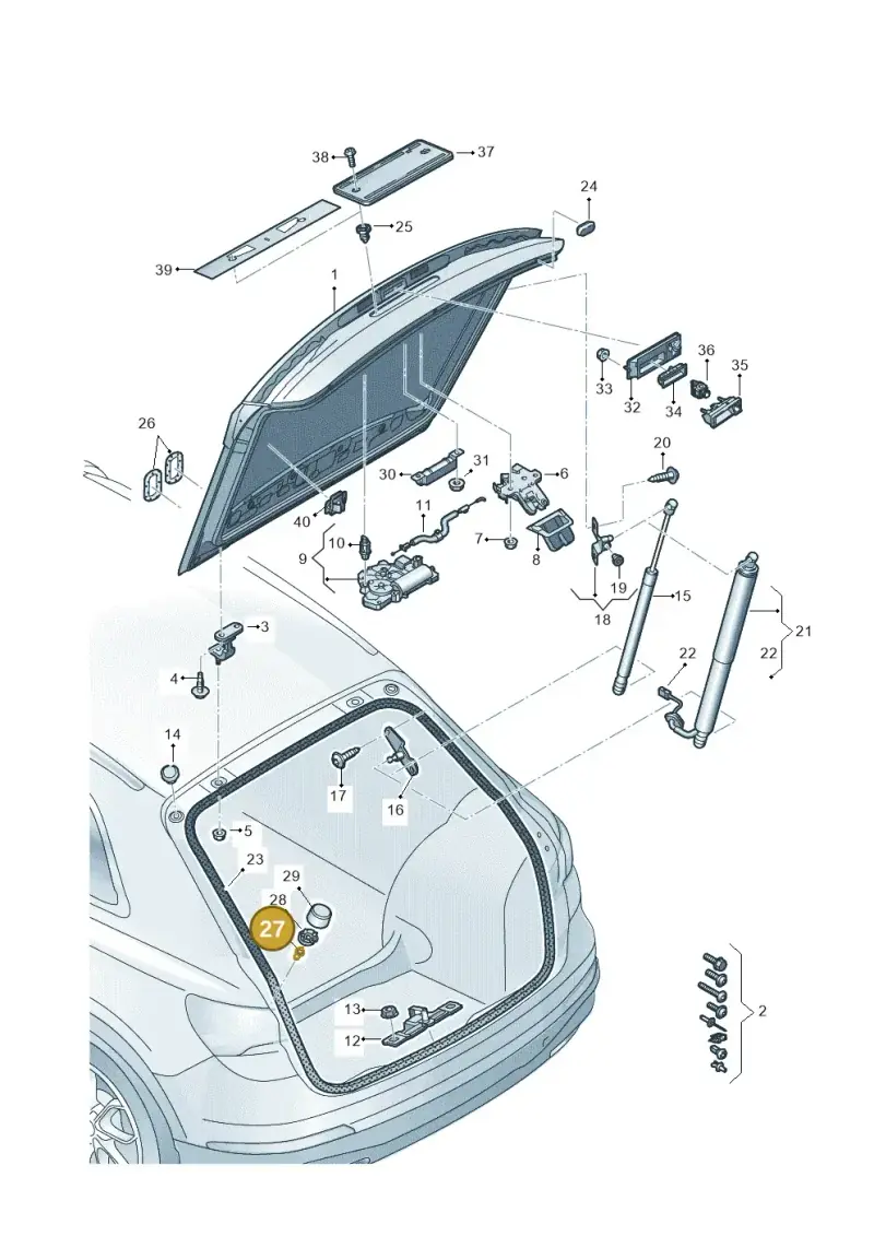 WHT009012A Volkswagen Blind Rivet Stud