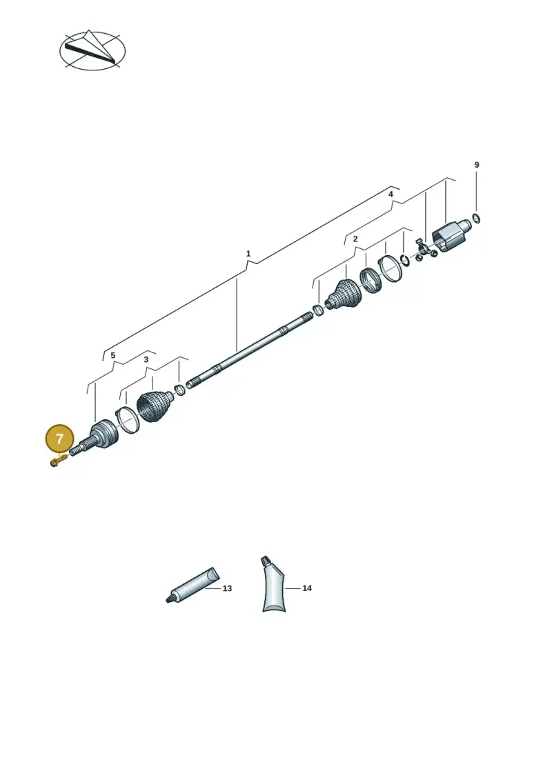 WHT009363C Volkswagen Shouldered Bolt