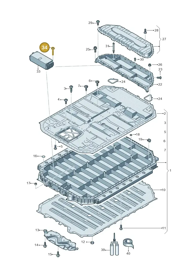 WHT009516 Volkswagen Bolt with Washer