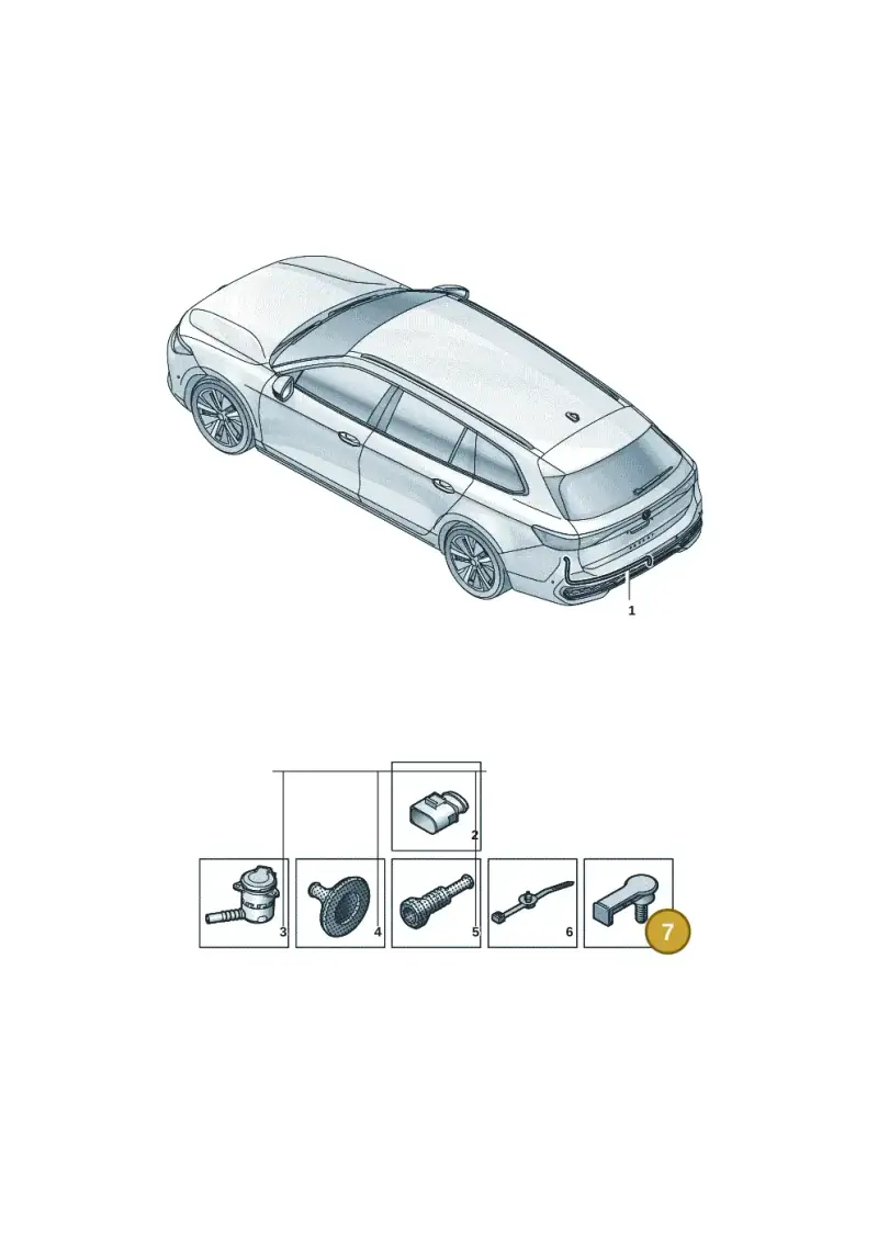 WHT009659 Volkswagen Retaining Piece