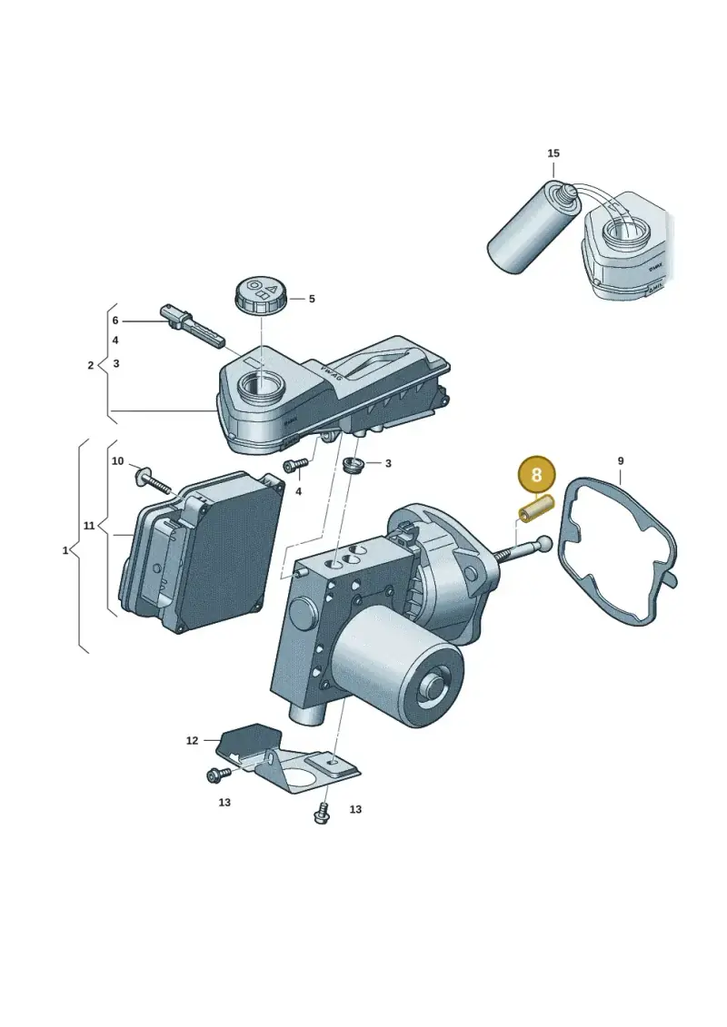WHT009883 Volkswagen Domed Cap Nut