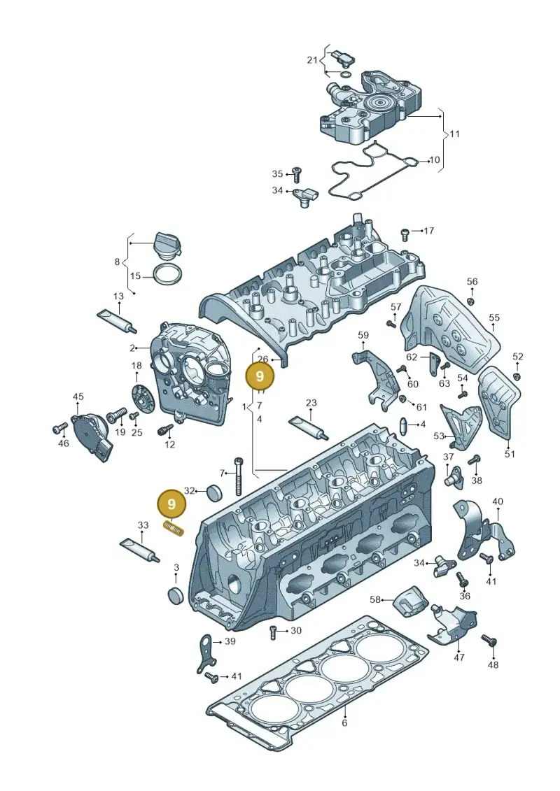 WHT009895 Volkswagen Threaded Pin