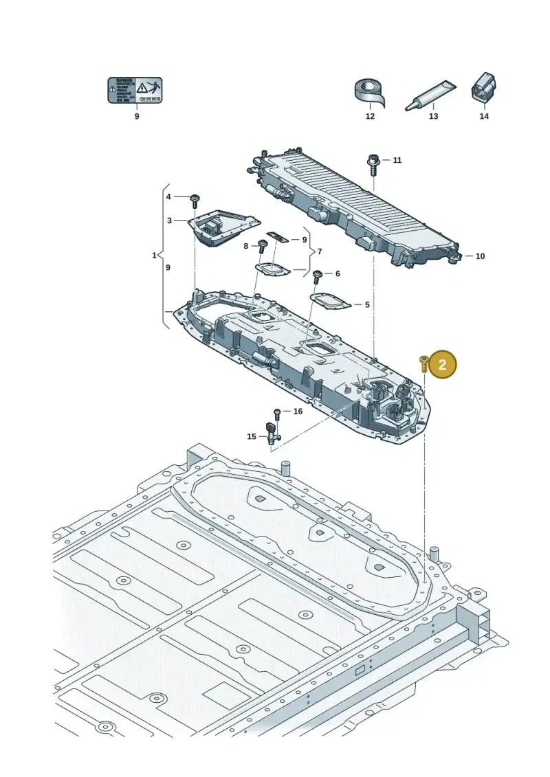 WHT009914B Volkswagen Hexagon Socket Flat Head Bolt