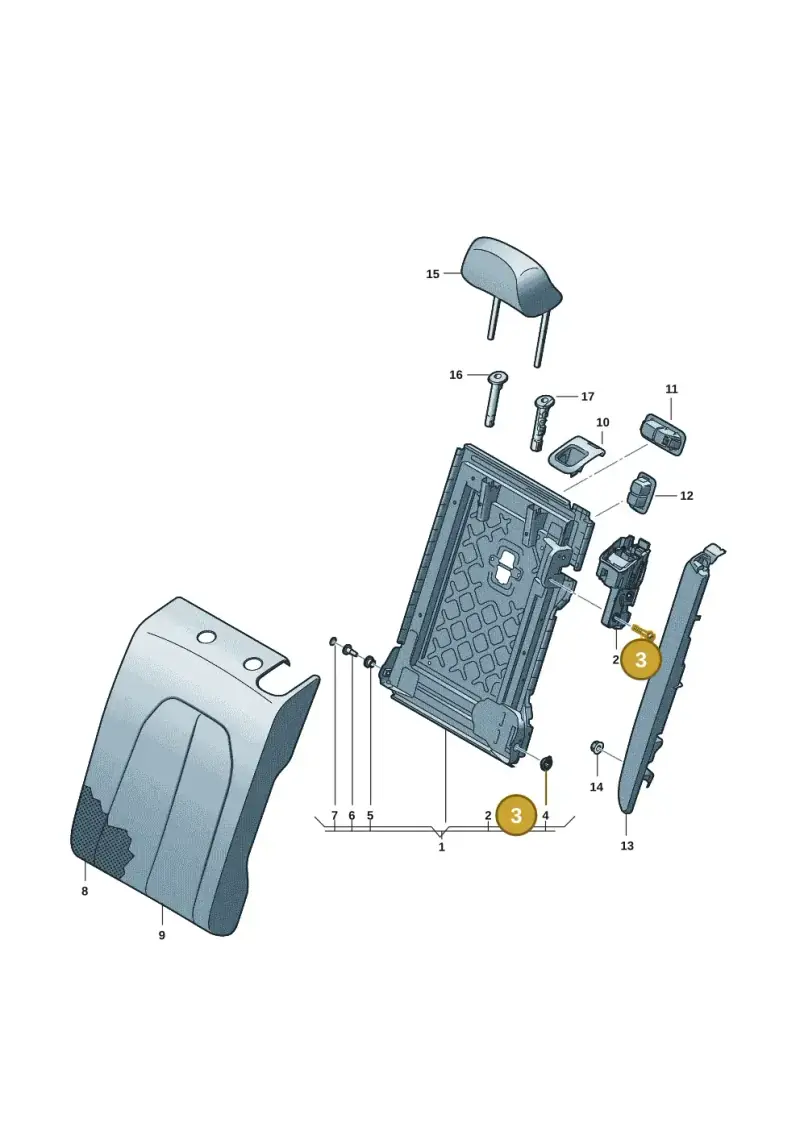 WHT010155 Volkswagen Interior Serration Flange Screw