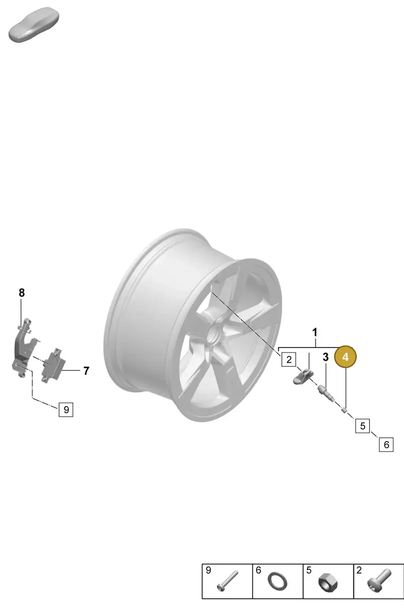 WHT010175 Volkswagen Valve Cap for Valve Unit