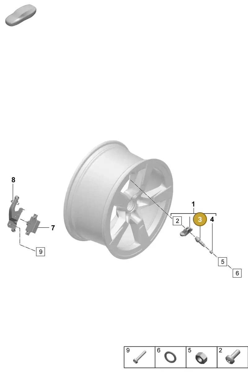 WHT010183 Volkswagen Hexagon Socket Head Bolt Self-Locking