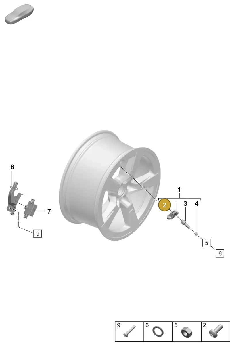 WHT010187 Volkswagen Metal Valve