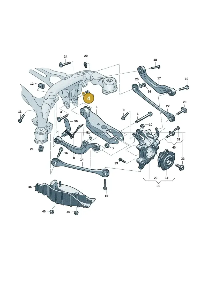 WHT010245 Volkswagen Eccentric Washer
