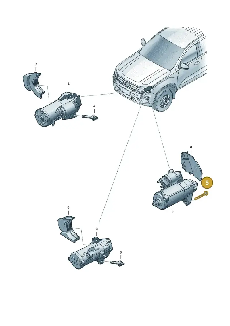 WHT010422 Volkswagen Hexagon Bolt