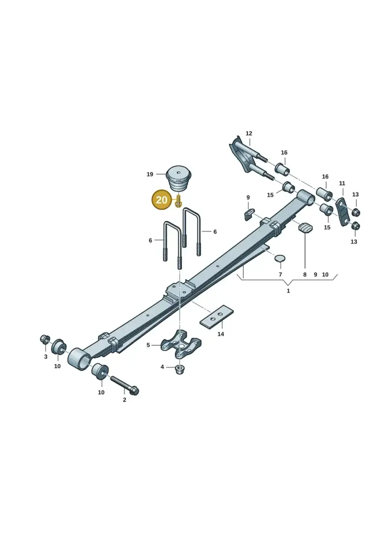 WHT010439 Volkswagen Hexagon Bolt