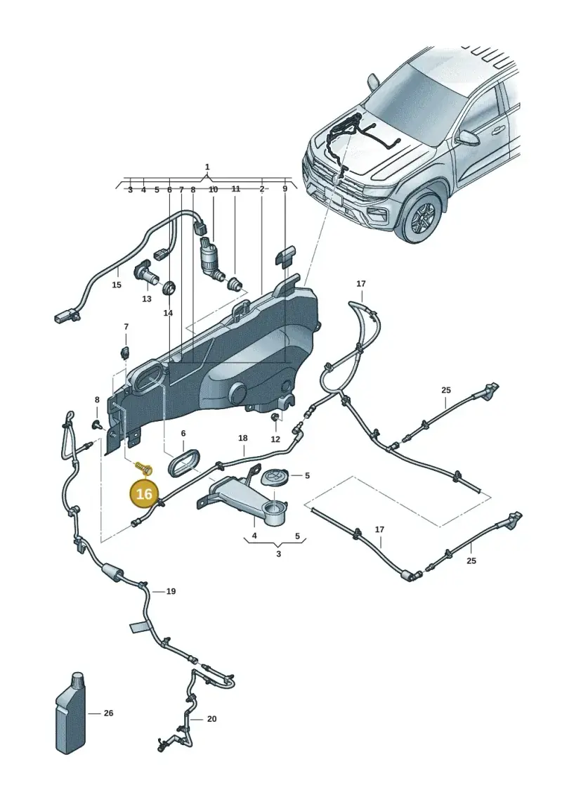 WHT010443 Volkswagen Bolt with Washer