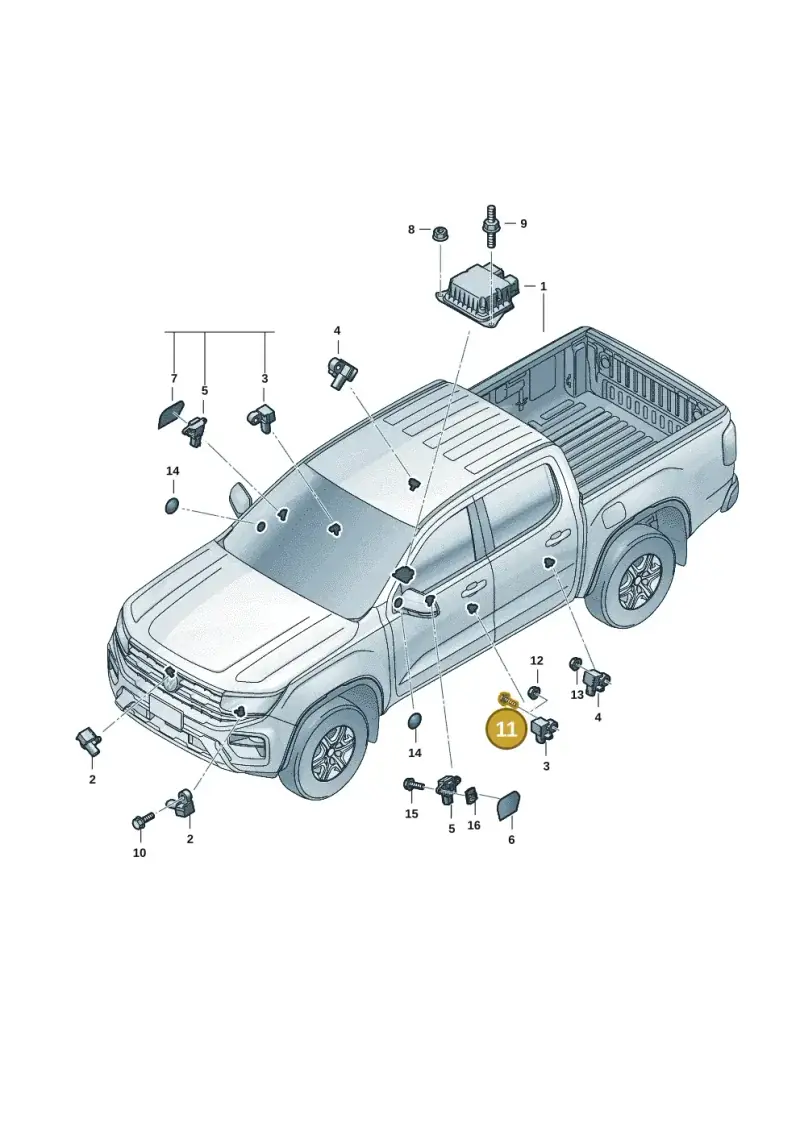 WHT010779 Volkswagen Pin