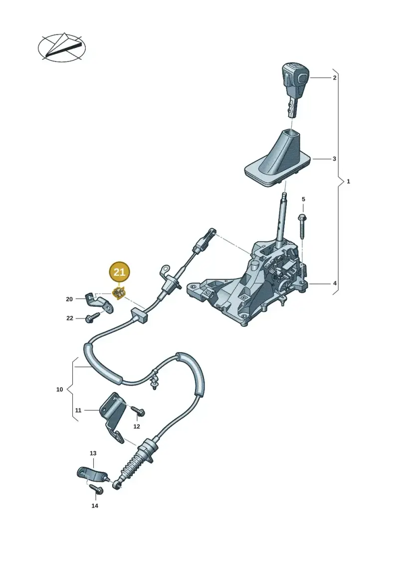 WHT010787 Volkswagen Clip