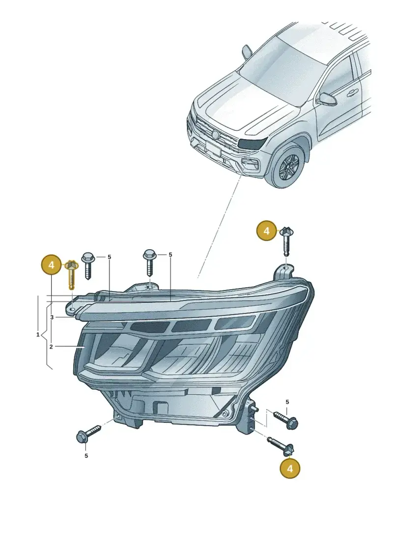 WHT010832 Volkswagen Locking Knob