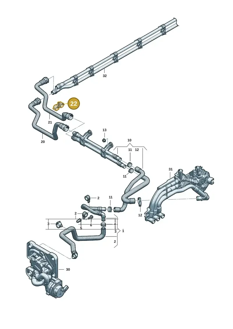 WHT011153 Volkswagen Line Holder